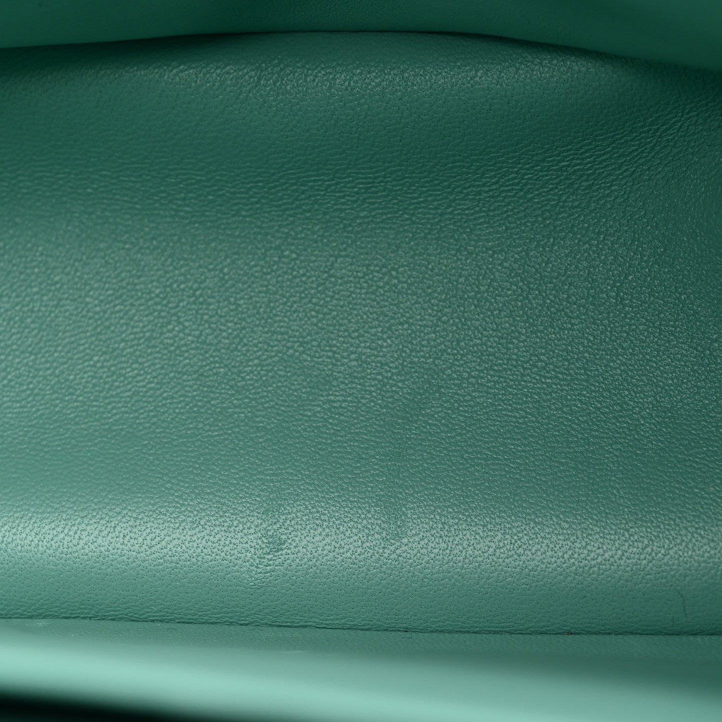 Caviar Quilted Jumbo Double Flap Light Green